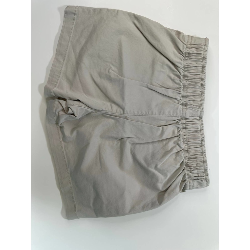 Girls Woven Drawstring Shorts, Khaki Size 7/8